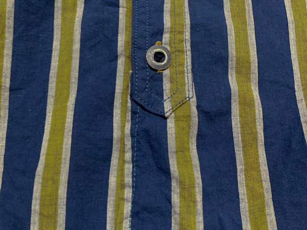 画像9: Eight-G（エイトＧ） “ 3oz COTTON LINEN STRIPE WORK SHIRT” 202年生産タイプ 8LS-59-22SS