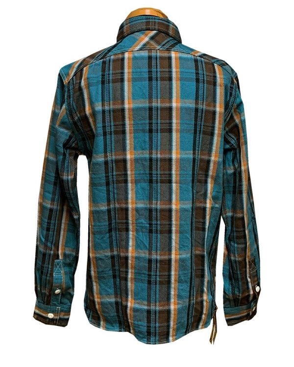 画像3: Eight-G（エイトＧ） “11oz.HEAVY FLANNEL　MADRAS CHECK WORK SHIRTS” 2024年生産タイプ 8LS-71-24AW