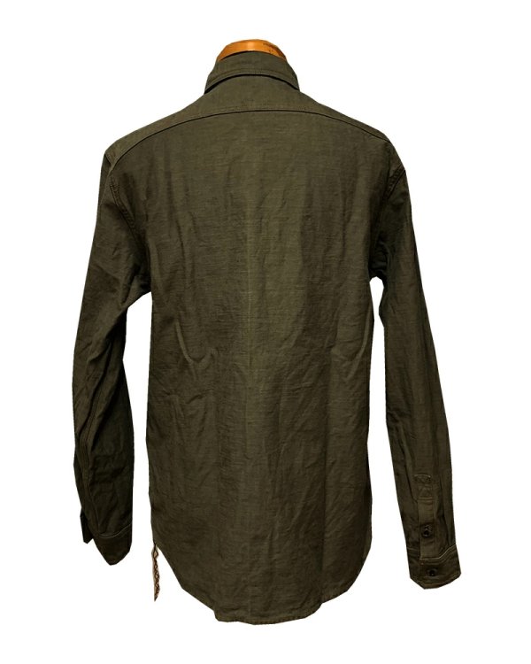 画像3: Eight-G（エイトＧ） "11oz.SULFUR　DYEING BACK SATIN WORK SHIRT" 2022年生産タイプ 8LS-62-22AW