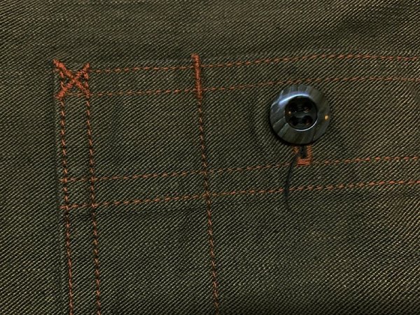画像6: Eight-G（エイトＧ） "11oz.SULFUR　DYEING BACK SATIN WORK SHIRT" 2022年生産タイプ 8LS-62-22AW