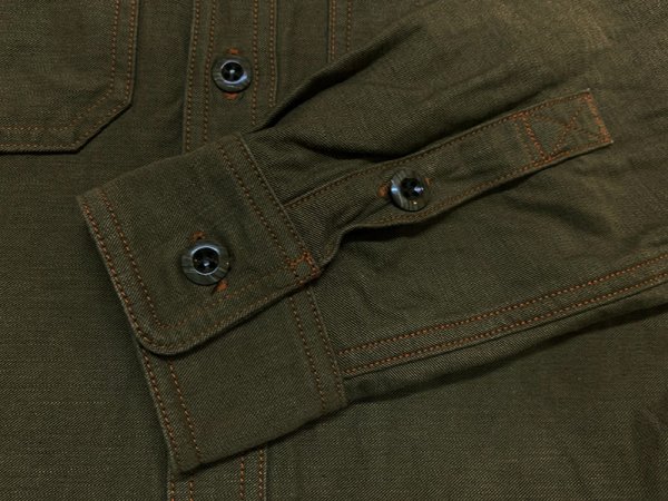 画像7: Eight-G（エイトＧ） "11oz.SULFUR　DYEING BACK SATIN WORK SHIRT" 2022年生産タイプ 8LS-62-22AW