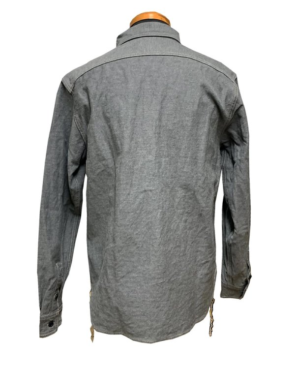 画像13: Eight-G（エイトＧ） "11oz.SULFUR　DYEING BACK SATIN WORK SHIRT" 2022年生産タイプ 8LS-62-22AW