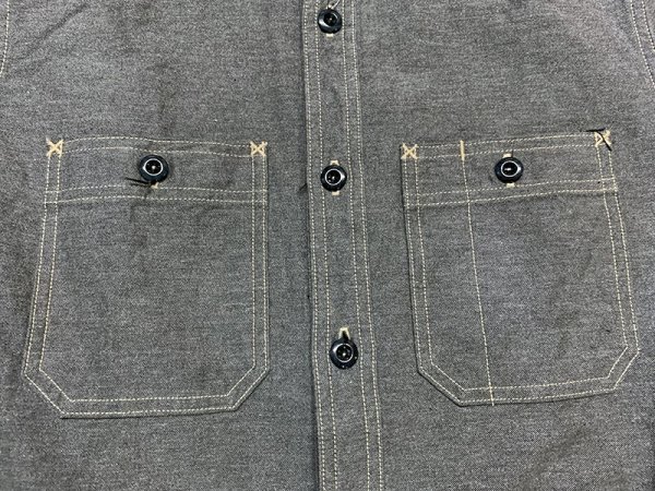 画像15: Eight-G（エイトＧ） "11oz.SULFUR　DYEING BACK SATIN WORK SHIRT" 2022年生産タイプ 8LS-62-22AW
