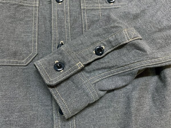 画像17: Eight-G（エイトＧ） "11oz.SULFUR　DYEING BACK SATIN WORK SHIRT" 2022年生産タイプ 8LS-62-22AW