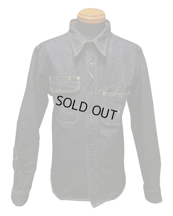 画像2: Eight-G（エイトＧ） “130z.SELVEDGE DENIM FARMER WORK SHIRTS” 2024年生産タイプ 8LS-69-24AW