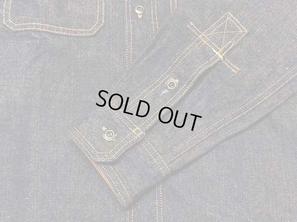 画像8: Eight-G（エイトＧ） “130z.SELVEDGE DENIM FARMER WORK SHIRTS” 2024年生産タイプ 8LS-69-24AW