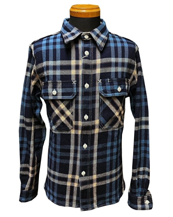 画像2: Eight-G（エイトＧ） “11oz.HEAVY FLANNEL　MADRAS CHECK WORK SHIRTS” 2024年生産タイプ 8LS-71-24AW