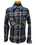 画像2: Eight-G（エイトＧ） “11oz.HEAVY FLANNEL　MADRAS CHECK WORK SHIRTS” 2024年生産タイプ 8LS-71-24AW (2)