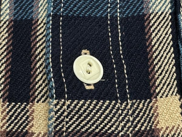 画像7: Eight-G（エイトＧ） “11oz.HEAVY FLANNEL　MADRAS CHECK WORK SHIRTS” 2024年生産タイプ 8LS-71-24AW