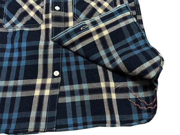 画像8: Eight-G（エイトＧ） “11oz.HEAVY FLANNEL　MADRAS CHECK WORK SHIRTS” 2024年生産タイプ 8LS-71-24AW