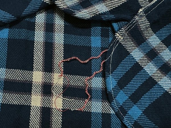画像9: Eight-G（エイトＧ） “11oz.HEAVY FLANNEL　MADRAS CHECK WORK SHIRTS” 2024年生産タイプ 8LS-71-24AW