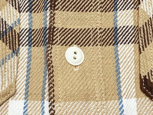 画像17: Eight-G（エイトＧ） “11oz.HEAVY FLANNEL　MADRAS CHECK WORK SHIRTS” 2024年生産タイプ 8LS-71-24AW