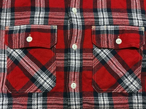 画像5: Eight-G（エイトＧ） “11oz.HEAVY FLANNEL　MADRAS CHECK WORK SHIRTS” 2024年生産タイプ 8LS-71-24AW