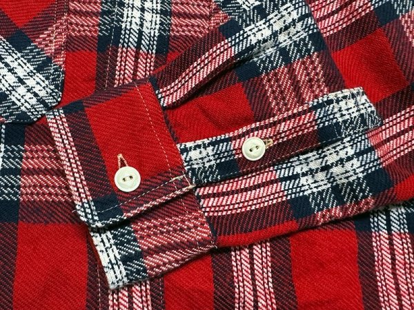 画像6: Eight-G（エイトＧ） “11oz.HEAVY FLANNEL　MADRAS CHECK WORK SHIRTS” 2024年生産タイプ 8LS-71-24AW