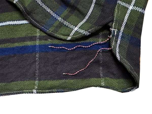 画像18: Eight-G（エイトＧ） “11oz.HEAVY FLANNEL　MADRAS CHECK WORK SHIRTS” 2024年生産タイプ 8LS-71-24AW