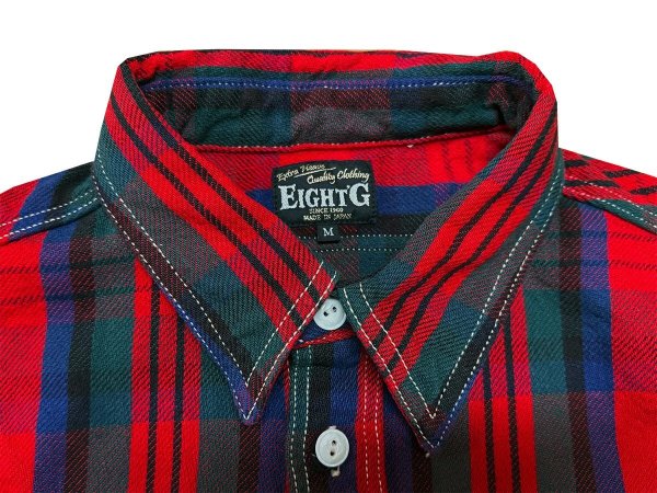 画像4: Eight-G（エイトＧ） "ヘビーツイルフランネルワークシャツ" 2025年生産タイプ 8LS-78-25AW