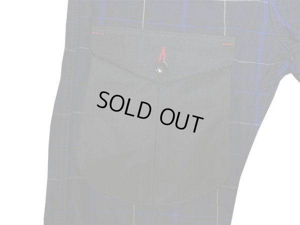 画像4: Eight-G（エイトＧ） "11oz INDIGO CHECK WORK SHORT PANTS" NO．8SP-13 2021年生産タイプ 8SP-13-21SS 当店水洗い＆自然乾燥