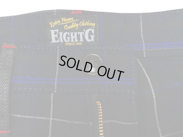 画像8: Eight-G（エイトＧ） "11oz INDIGO CHECK WORK SHORT PANTS" NO．8SP-13 2021年生産タイプ 8SP-13-21SS 当店水洗い＆自然乾燥