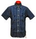画像2: Eight-G（エイトＧ） “8oz WABASH STRIPE SHORT SLEEVE WORK SHIRT”8SS-19 当店水洗い＆自然乾燥 8SS-19 (2)
