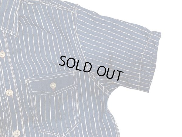 画像6: Eight-G（エイトＧ） “8oz WABASH STRIPE SHORT SLEEVE WORK SHIRT”8SS-19 当店水洗い＆自然乾燥 8SS-19