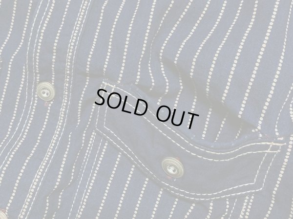 画像9: Eight-G（エイトＧ） “8oz WABASH STRIPE SHORT SLEEVE WORK SHIRT”8SS-19 当店水洗い＆自然乾燥 8SS-19