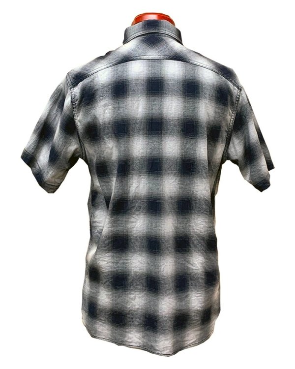 画像3: Eight-G（エイトＧ）“5oz OMBRE CHECK WORK SHIRT”8SS-27 当店水洗い＆自然乾燥 8SS-27-20