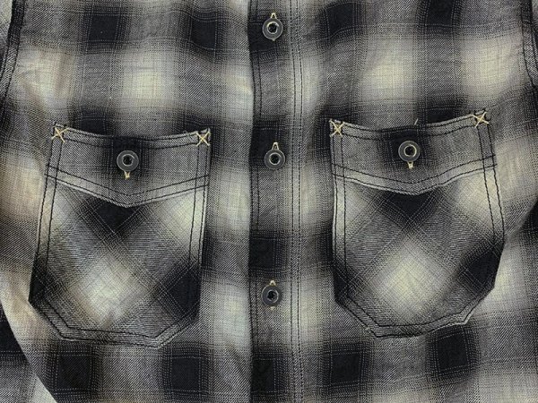 画像5: Eight-G（エイトＧ）“5oz OMBRE CHECK WORK SHIRT”8SS-27 当店水洗い＆自然乾燥 8SS-27-20