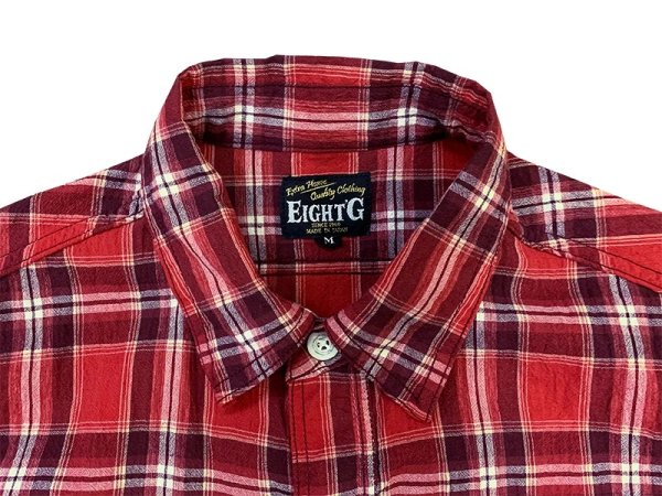 画像4: Eight-G（エイトＧ） “5oz SPECK DYEING CHECK WORK SHIRT”8SS-29 当店水洗い＆自然乾燥 8SS-29-20