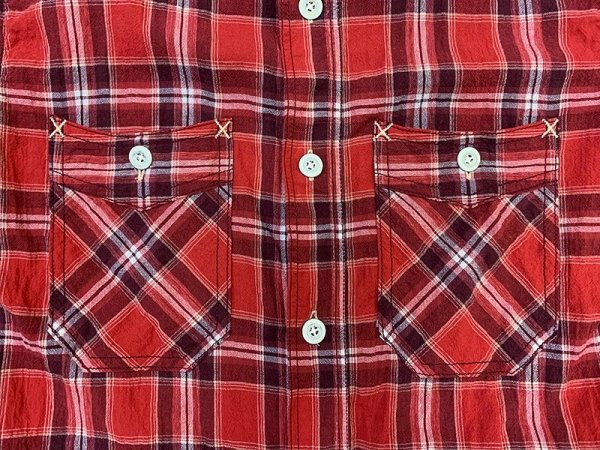画像5: Eight-G（エイトＧ） “5oz SPECK DYEING CHECK WORK SHIRT”8SS-29 当店水洗い＆自然乾燥 8SS-29-20