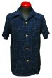 画像2: Eight-G（エイトＧ） HAWAIIAN WORK WEAR"TATE YOKO KASURI HAWAIIAN SHIRT" 8SS-30 (2)