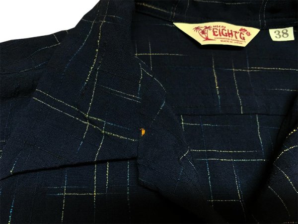 画像6: Eight-G（エイトＧ） HAWAIIAN WORK WEAR"TATE YOKO KASURI HAWAIIAN SHIRT" 8SS-30