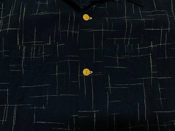 画像7: Eight-G（エイトＧ） HAWAIIAN WORK WEAR"TATE YOKO KASURI HAWAIIAN SHIRT" 8SS-30