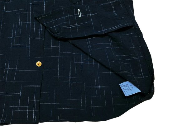 画像8: Eight-G（エイトＧ） HAWAIIAN WORK WEAR"TATE YOKO KASURI HAWAIIAN SHIRT" 8SS-30