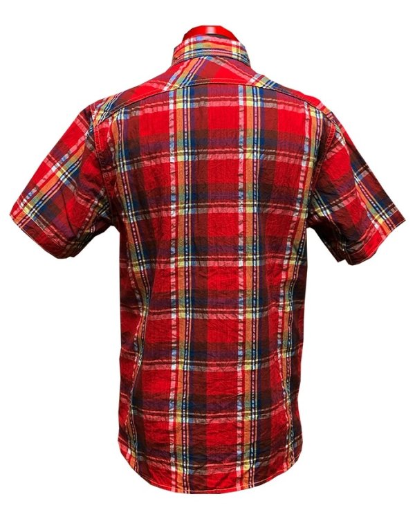 画像3: Eight-G（エイトＧ）“5oz SPECK DYEING CHECK WORK SHIRT”8SS-31 当店水洗い＆自然乾燥 8SS-31