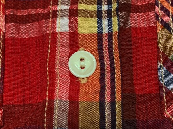 画像8: Eight-G（エイトＧ）“5oz SPECK DYEING CHECK WORK SHIRT”8SS-31 当店水洗い＆自然乾燥 8SS-31