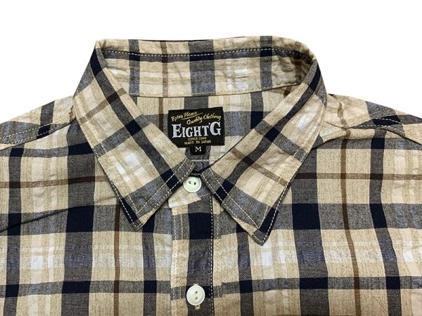 画像11: Eight-G（エイトＧ）“5oz SPECK DYEING CHECK WORK SHIRT”8SS-31 当店水洗い＆自然乾燥 8SS-31