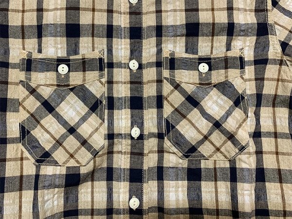 画像12: Eight-G（エイトＧ）“5oz SPECK DYEING CHECK WORK SHIRT”8SS-31 当店水洗い＆自然乾燥 8SS-31