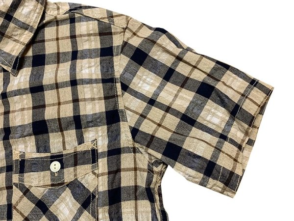 画像13: Eight-G（エイトＧ）“5oz SPECK DYEING CHECK WORK SHIRT”8SS-31 当店水洗い＆自然乾燥 8SS-31