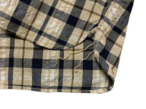 画像14: Eight-G（エイトＧ）“5oz SPECK DYEING CHECK WORK SHIRT”8SS-31 当店水洗い＆自然乾燥 8SS-31