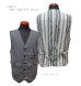 画像1: Eight-G（エイトＧ） “CRAZY WORK VEST” ヘリンボーン&ランダムストライプ・ワークベスト 8VS-09-19SS (1)