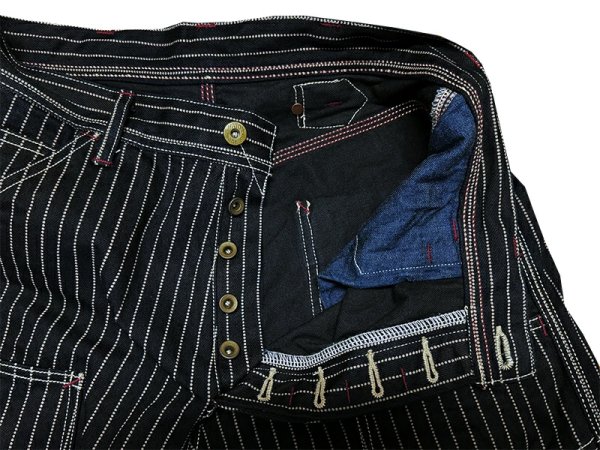 画像5: Eight-G（エイトG） NO：8WK-04 “ダブルニー・ウォバッシュデニムペインターパンツ” 当店水洗い＆自然乾燥