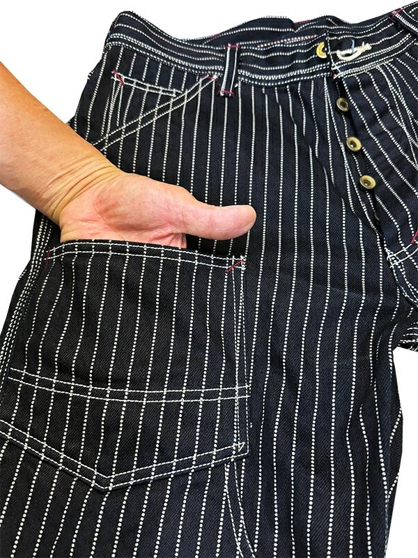 画像13: Eight-G（エイトG） NO：8WK-04 “ダブルニー・ウォバッシュデニムペインターパンツ” 当店水洗い＆自然乾燥