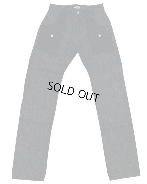 画像2: Eight-G(エイトＧ) “BLACK COMBINATION BUSH PANTS” 当店水洗い＆自然乾燥 8WK-07-19SS