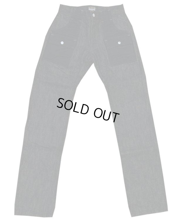 画像2: Eight-G（エイトＧ） "BLACK COMBINATION BUSH PANTS" BIGサイズ 当店水洗い＆自然乾燥