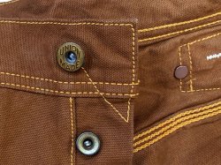 画像18: Eight-G(エイトG) “ダブルニー・ダック・ワークパンツ” 2020年モデル 当店水洗い&自然乾燥 8WK-08-20