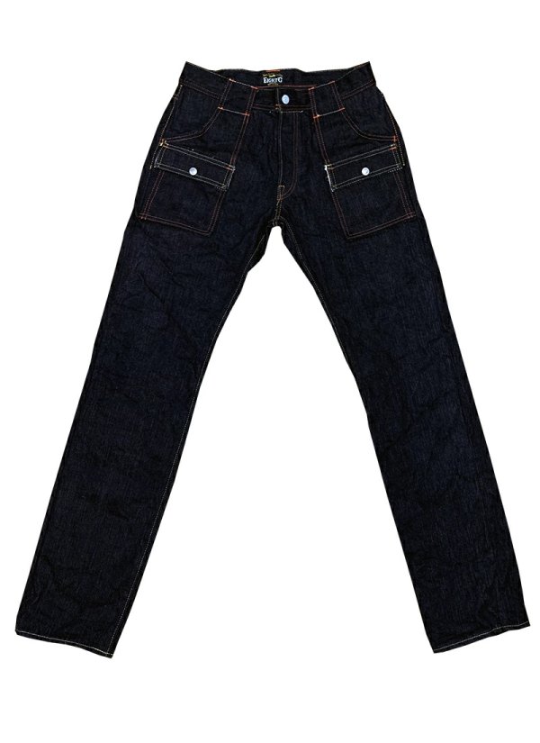 画像2: Eight-G（エイトＧ） Lot 401-02“17oz BLACK DENIM”ナローストレートジーンズ 2020年モデル 当店水洗い＆自然乾燥 401-02－20