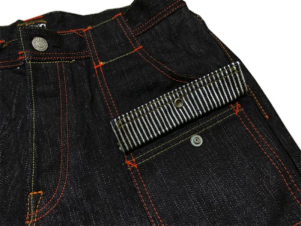 画像6: Eight-G（エイトＧ） Lot 401-02“17oz BLACK DENIM”ナローストレートジーンズ 2020年モデル 当店水洗い＆自然乾燥 401-02－20