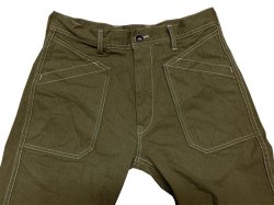 画像4: Eight-G(エイトG) 8WK-11 “SULFUR DYEING HERRINGBONE BAKER PANTS” 2022年モデル 当店水洗い&自然乾燥 8WK-11-22
