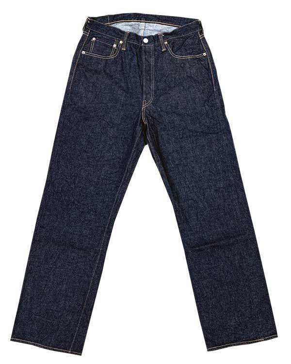 画像3: FULLCOUNT(フルカウント) “0105XX LOOSE STRAIGHT HEAVY OZ” 15.5オンスデニムワンウォッシュ済みバックポケットステッチ無し、赤タブ無しタイプFL-0105XX-19 15.5oz Denim One Wash