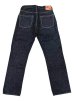 画像2: FULLCOUNT(フルカウント) “1101XX MIDDLE STRAIGHT HEAVY OZ” 15.5オンスデニム メーカーワンウォッシュ済み バックポケットステッチ無し、赤タブ無しタイプ (2)
